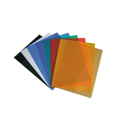 Обложки для переплета А4, прозрачные цветные 0,18 мм, 100 шт.